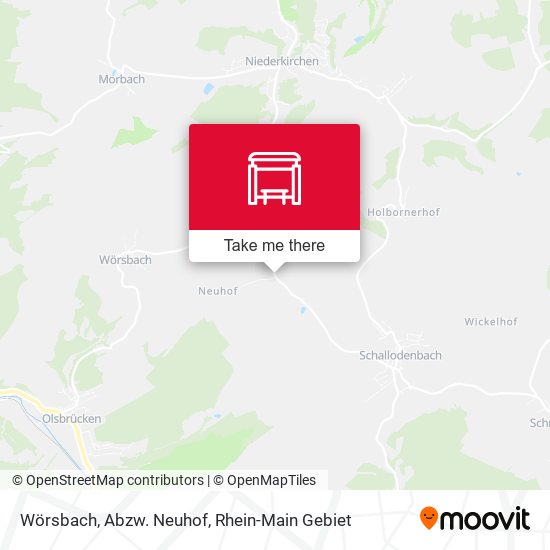 Wörsbach, Abzw. Neuhof map