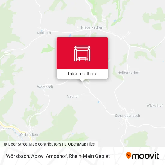 Карта Wörsbach, Abzw. Amoshof