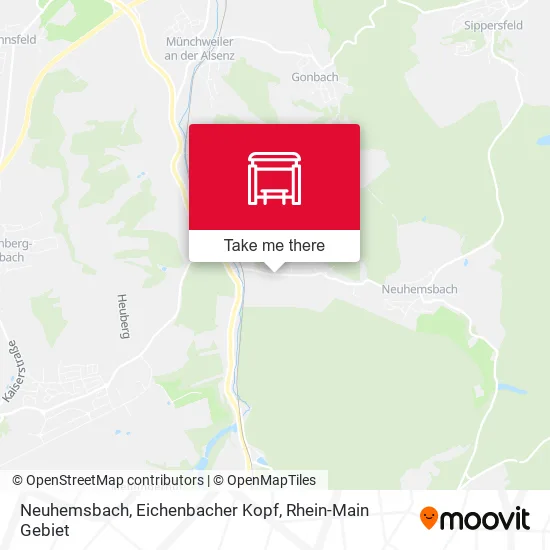 Карта Neuhemsbach, Eichenbacher Kopf