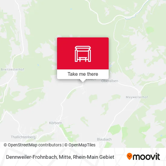 Карта Dennweiler-Frohnbach, Mitte