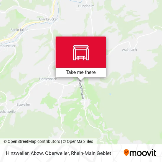 Карта Hinzweiler, Abzw. Oberweiler