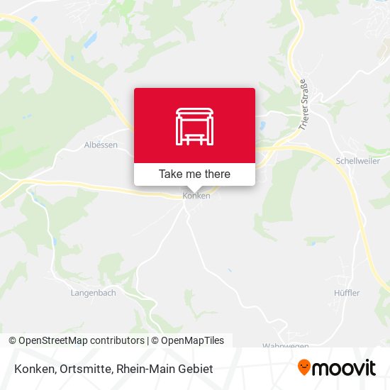 Карта Konken, Ortsmitte
