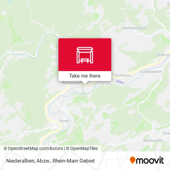 Карта Niederalben, Abzw.