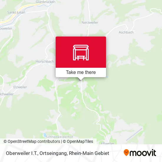 Карта Oberweiler I.T., Ortseingang