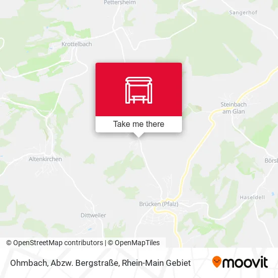 Карта Ohmbach, Abzw. Bergstraße