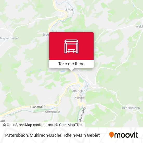 Карта Patersbach, Mühlrech-Bächel
