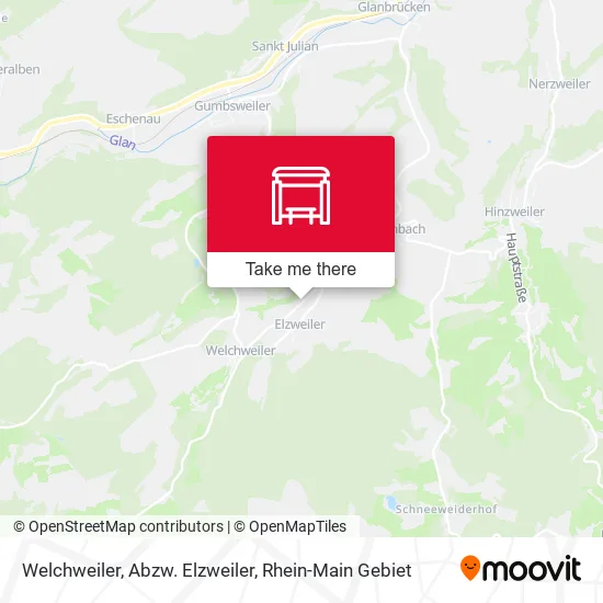 Карта Welchweiler, Abzw. Elzweiler