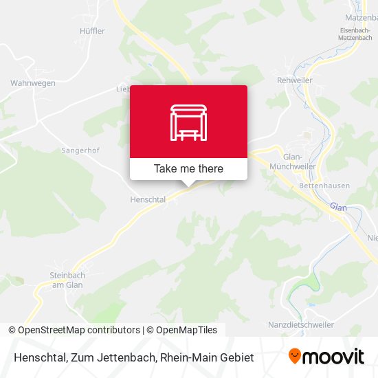 Карта Henschtal, Zum Jettenbach
