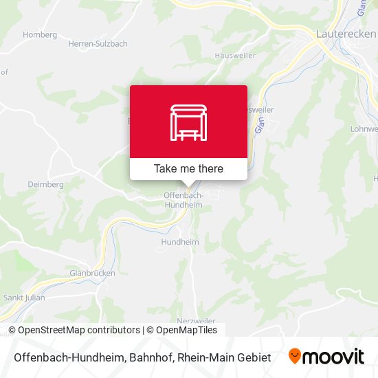 Offenbach-Hundheim, Bahnhof map