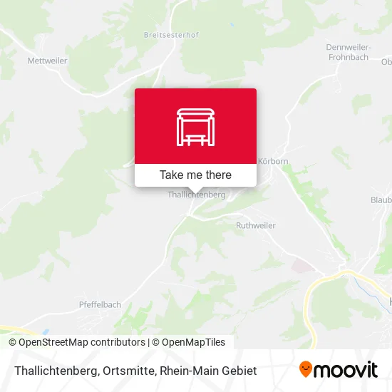 Карта Thallichtenberg, Ortsmitte