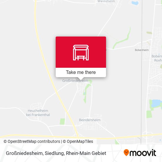 Карта Großniedesheim, Siedlung