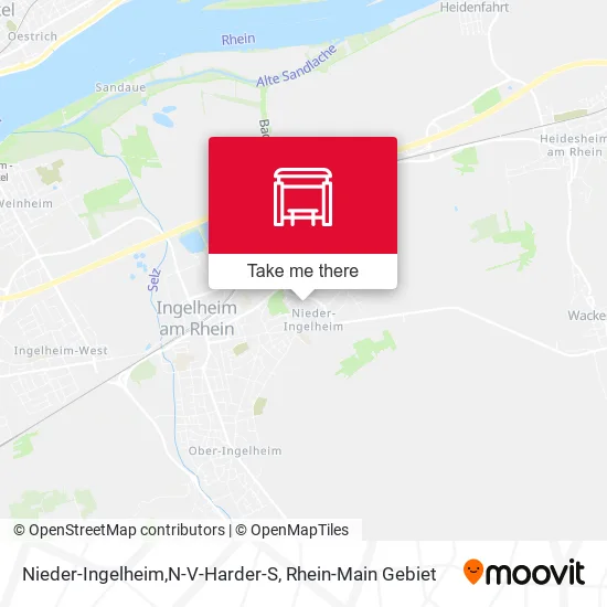 Карта Nieder-Ingelheim,N-V-Harder-S