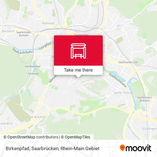 Карта Birkenpfad, Saarbrücken