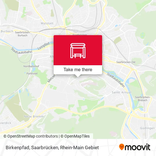 Карта Birkenpfad, Saarbrücken