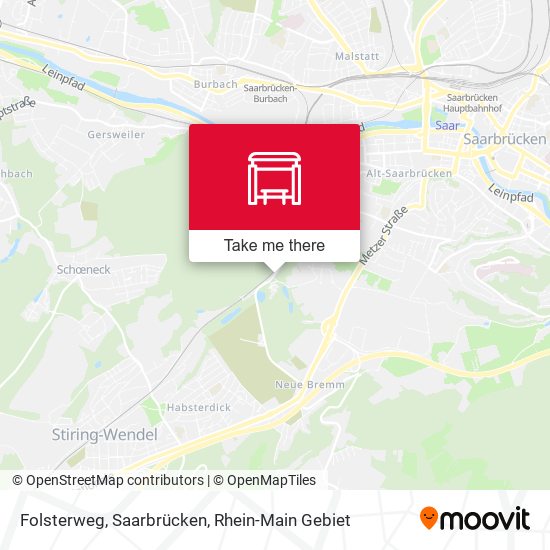 Folsterweg, Saarbrücken map