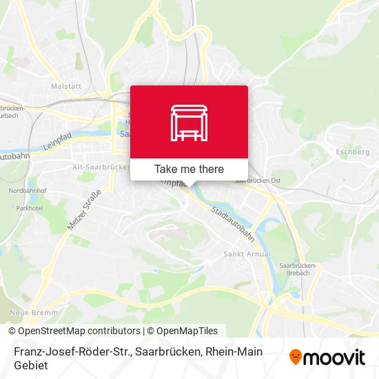 Карта Franz-Josef-Röder-Str., Saarbrücken