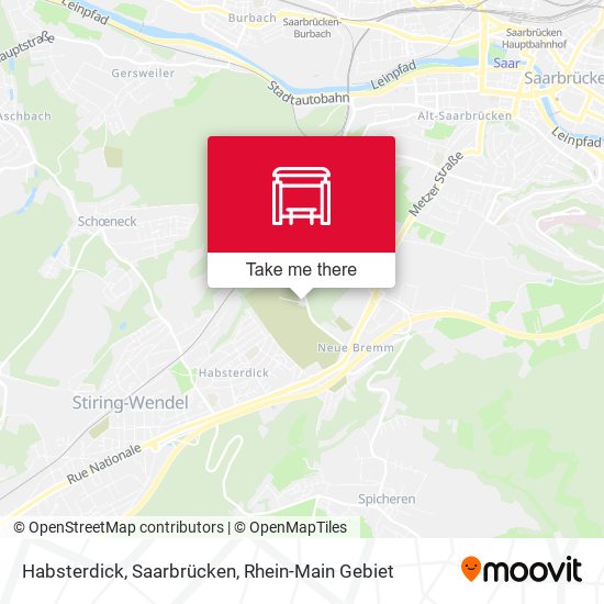 Habsterdick, Saarbrücken map