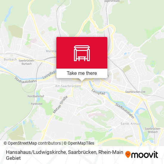 Hansahaus / Ludwigskirche, Saarbrücken map