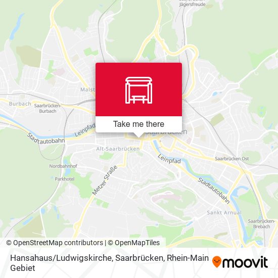 Hansahaus / Ludwigskirche, Saarbrücken map