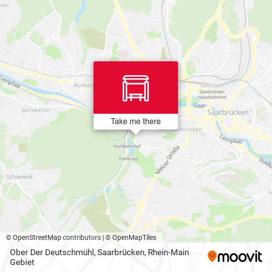 Карта Ober Der Deutschmühl, Saarbrücken