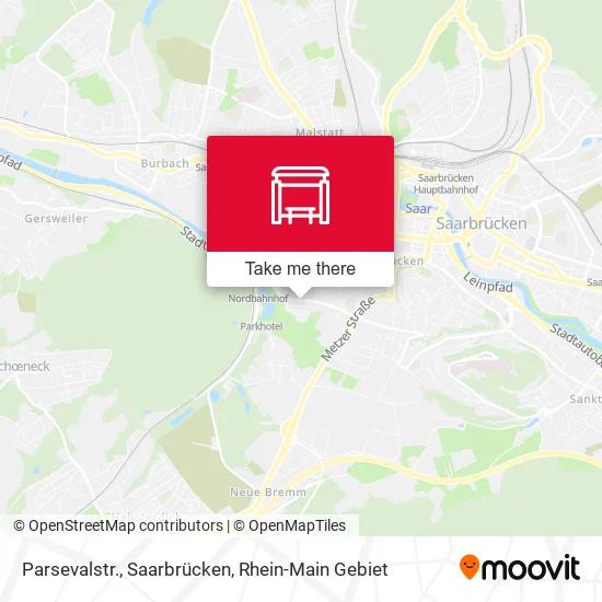 Parsevalstr., Saarbrücken map