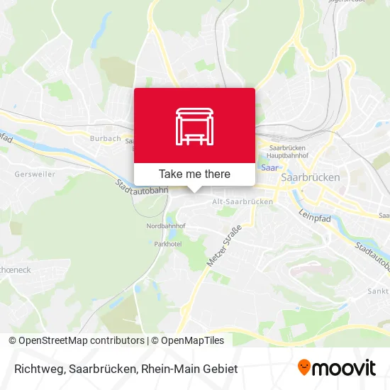 Карта Richtweg, Saarbrücken