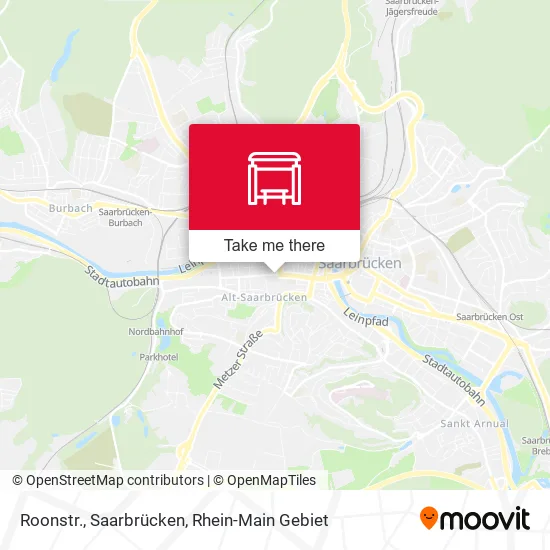 Карта Roonstr., Saarbrücken