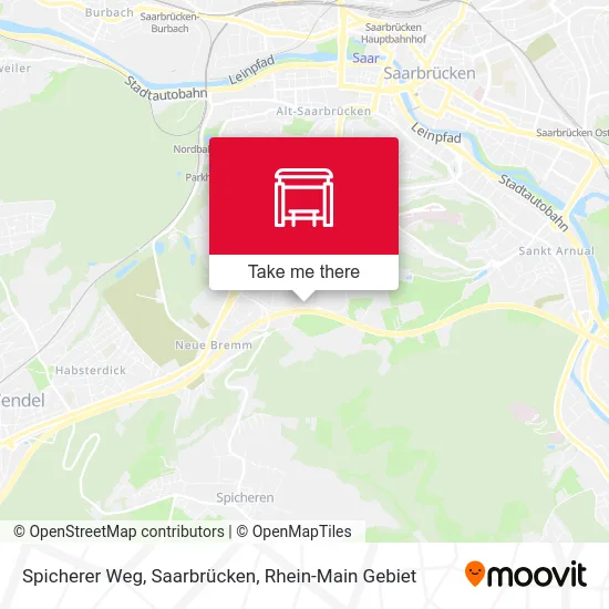 Карта Spicherer Weg, Saarbrücken