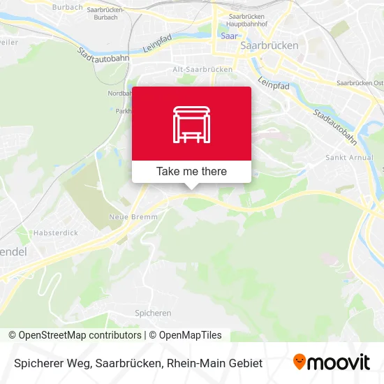 Карта Spicherer Weg, Saarbrücken