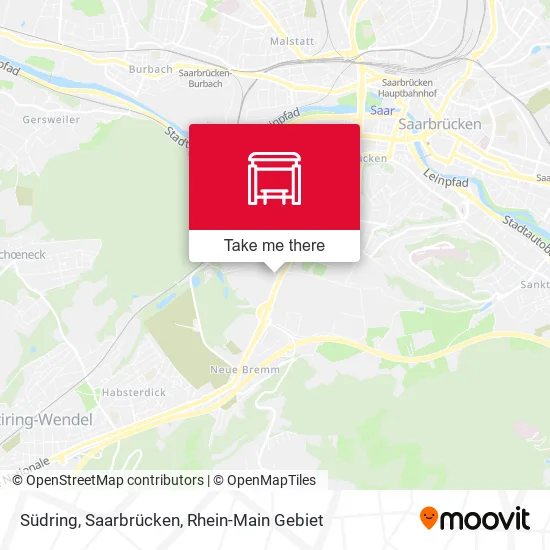 Карта Südring, Saarbrücken