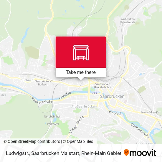 Карта Ludwigstr., Saarbrücken Malstatt