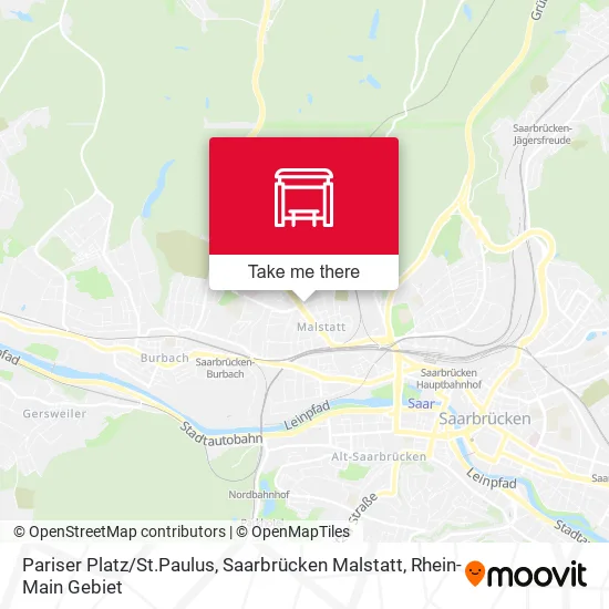 Карта Pariser Platz / St.Paulus, Saarbrücken Malstatt