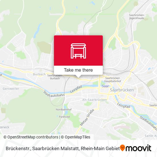 Brückenstr., Saarbrücken Malstatt map