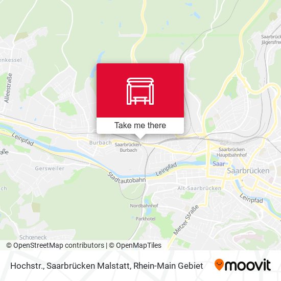 Hochstr., Saarbrücken Malstatt map