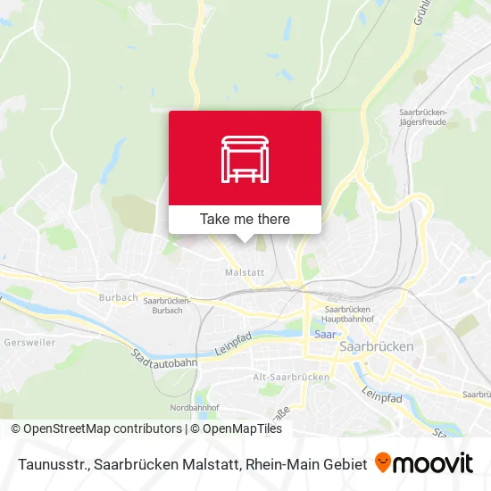 Карта Taunusstr., Saarbrücken Malstatt