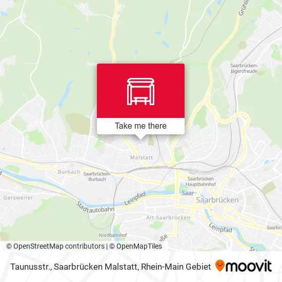 Карта Taunusstr., Saarbrücken Malstatt