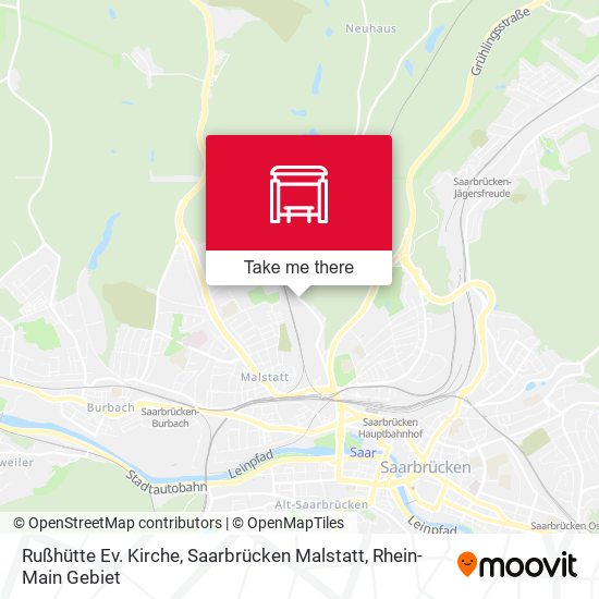 Rußhütte Ev. Kirche, Saarbrücken Malstatt map