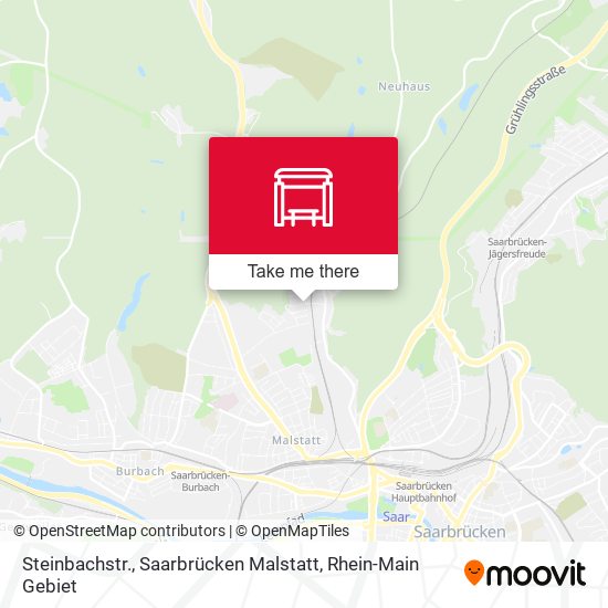 Steinbachstr., Saarbrücken Malstatt map