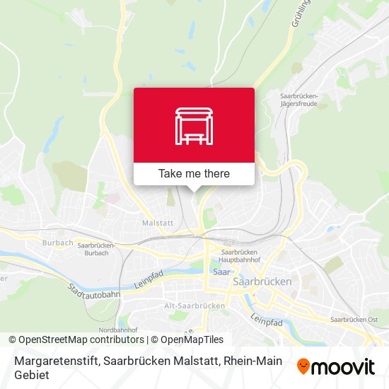 Margaretenstift, Saarbrücken Malstatt map