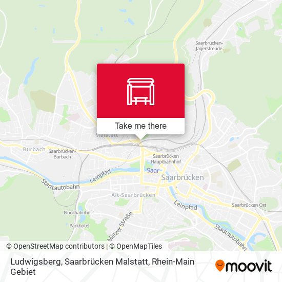 Ludwigsberg, Saarbrücken Malstatt map
