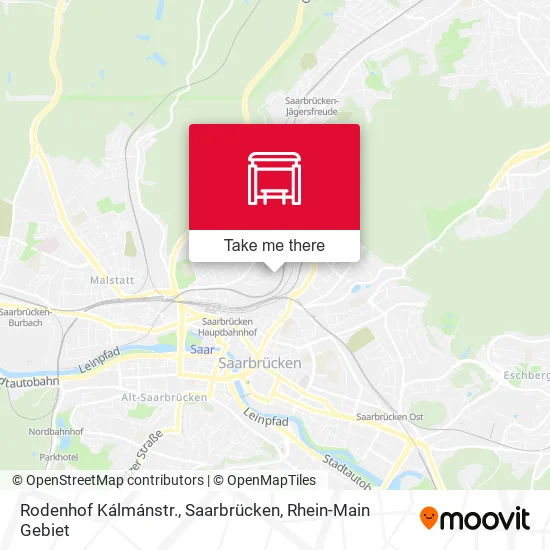 Карта Rodenhof Kálmánstr., Saarbrücken