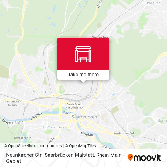 Карта Neunkircher Str., Saarbrücken Malstatt