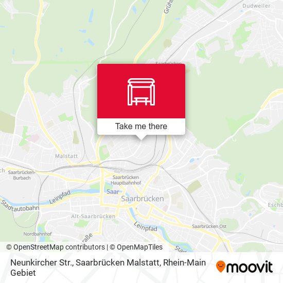 Карта Neunkircher Str., Saarbrücken Malstatt