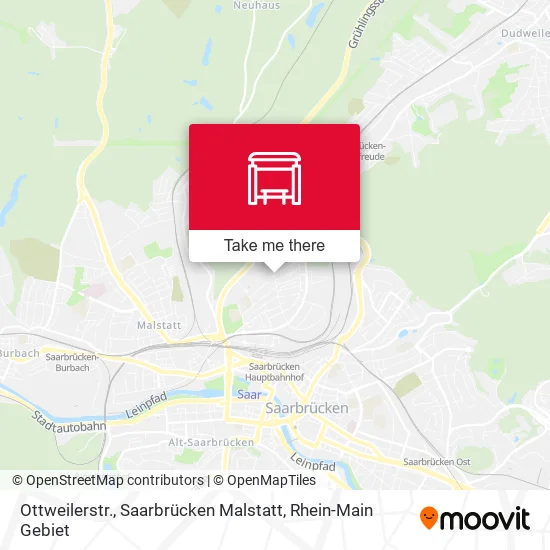 Карта Ottweilerstr., Saarbrücken Malstatt