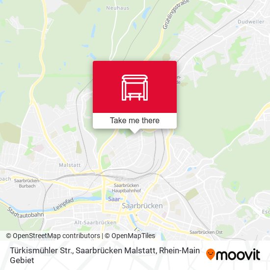 Türkismühler Str., Saarbrücken Malstatt map