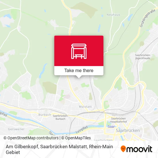 Карта Am Gilbenkopf, Saarbrücken Malstatt