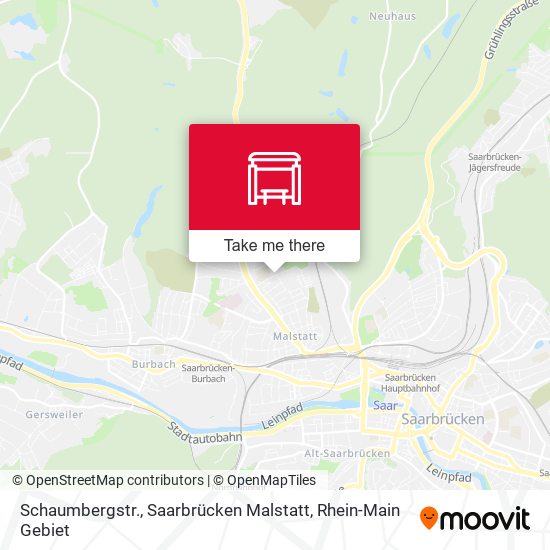 Schaumbergstr., Saarbrücken Malstatt map