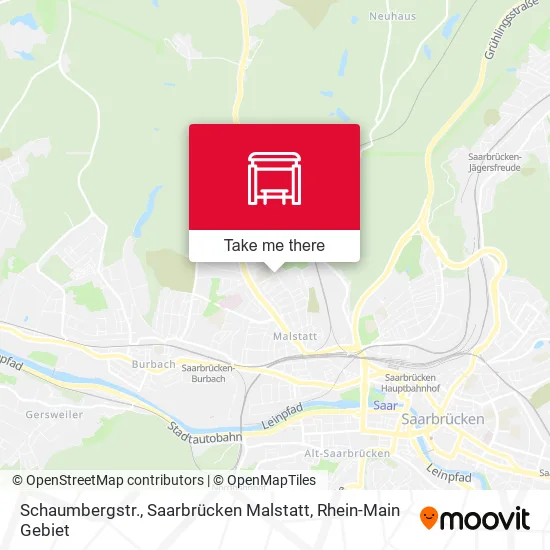 Карта Schaumbergstr., Saarbrücken Malstatt