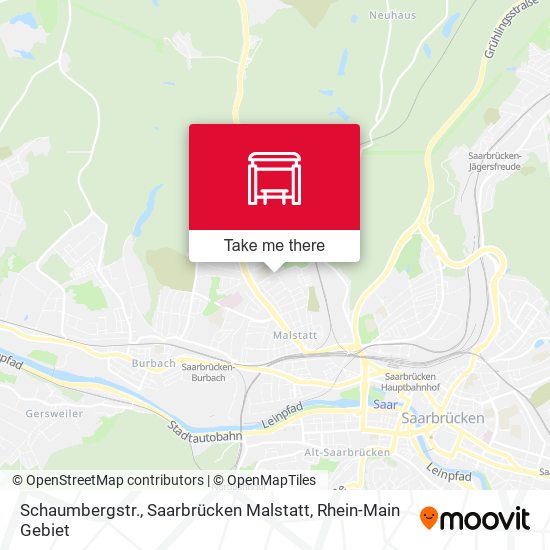 Schaumbergstr., Saarbrücken Malstatt map