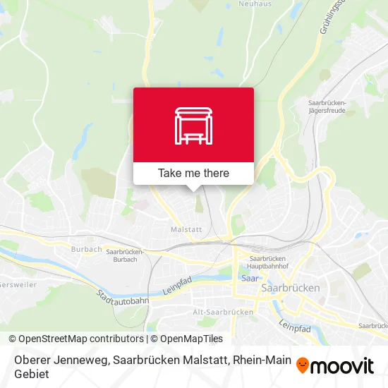 Oberer Jenneweg, Saarbrücken Malstatt map